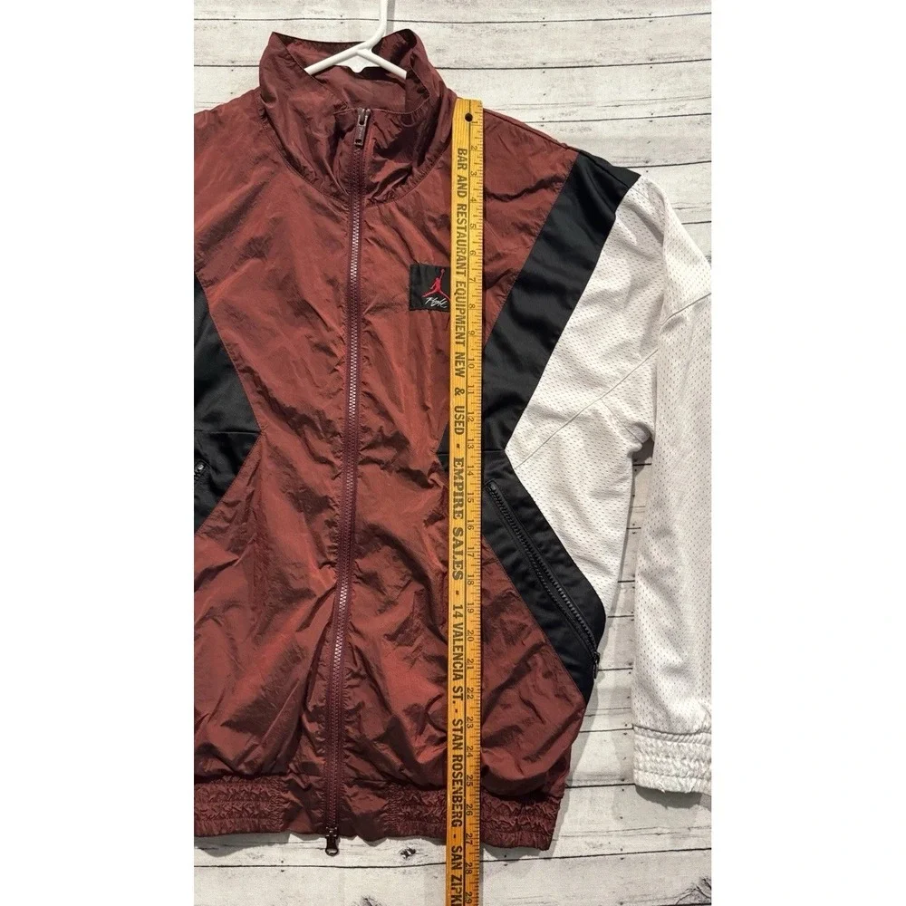 Nike Air Jordan Mens Flight AJ 5 Warm Up Jacket Sz S Maroon AO0555-687 W FLAW
